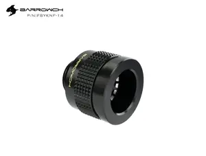 Barrowch G1/4 14mm Rigid Hardtube Wolverine Fitting - Black