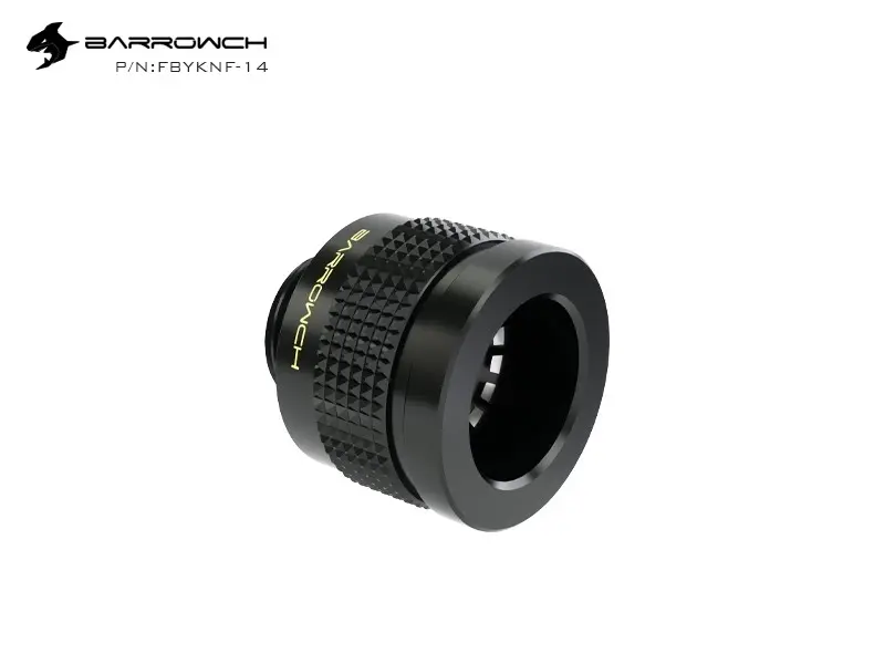 Barrowch G1/4 14mm Rigid Hardtube Wolverine Fitting - Black