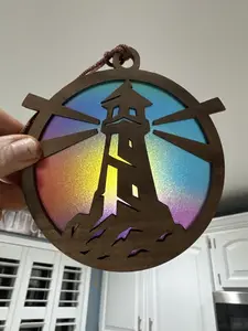 Lighthouse Suncatcher for Sunny Window