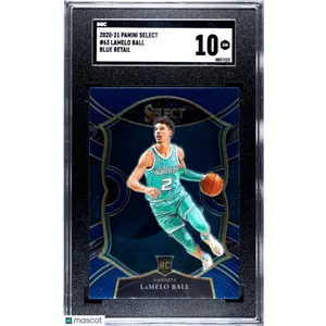 2020 Panini Select Lamelo Ball #63 Blue Retail SGC 10