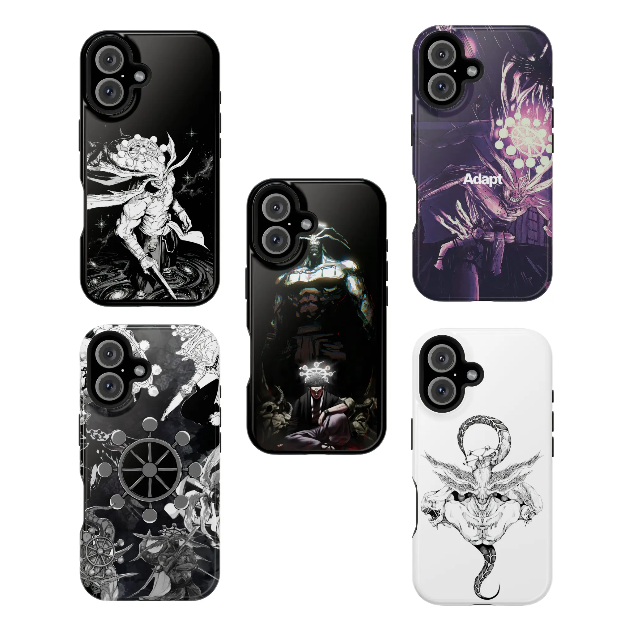Gravitiq, Jujutsu Kaisen Mahoraga Phone Case, Divine General MagSafe Dual Layer Shockproof Protection, Tough Protective Cover For iPhone 11–17 Pro Max, Dark Manga Aesthetic, Anime Fan Gift