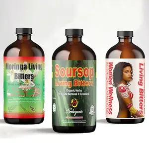 HERBOGANIC Soursop, Moringa & Women wellnes Living Bitter Pack of 3, 16oz Each - Natural Blend of different ingredients to Support overall health and wellness.
