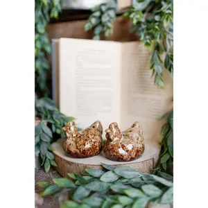 Stoneware Chicken S&P Shakers