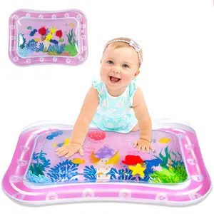 Toddler Gifts Tummy Time Water Mat Inflatable Tummy Time Water Play Mat for Babies, Infants and Toddlers 3 to 12 Months Promote Development Toys Sensory Board Tcg Playmat Padded Play Mat Puzzle Exercise Mat