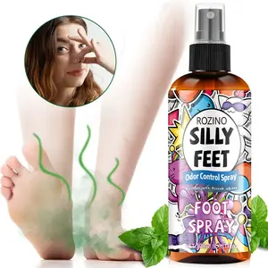 ROZINO Silly Feet Odor Control Spray 100ml - Long Lasting Smelly Feet Odor Neutralizer for Adults & Sports Equipment Daily Use
