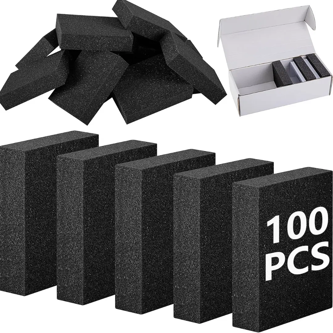 100 Pcs Card Dividers Foam- 40D High Elasticity Sponge Trading Card Dividers- Shock Absorbing Cards Sponge Separators Inserts for Storage Boxes Games Sports Cards Protection