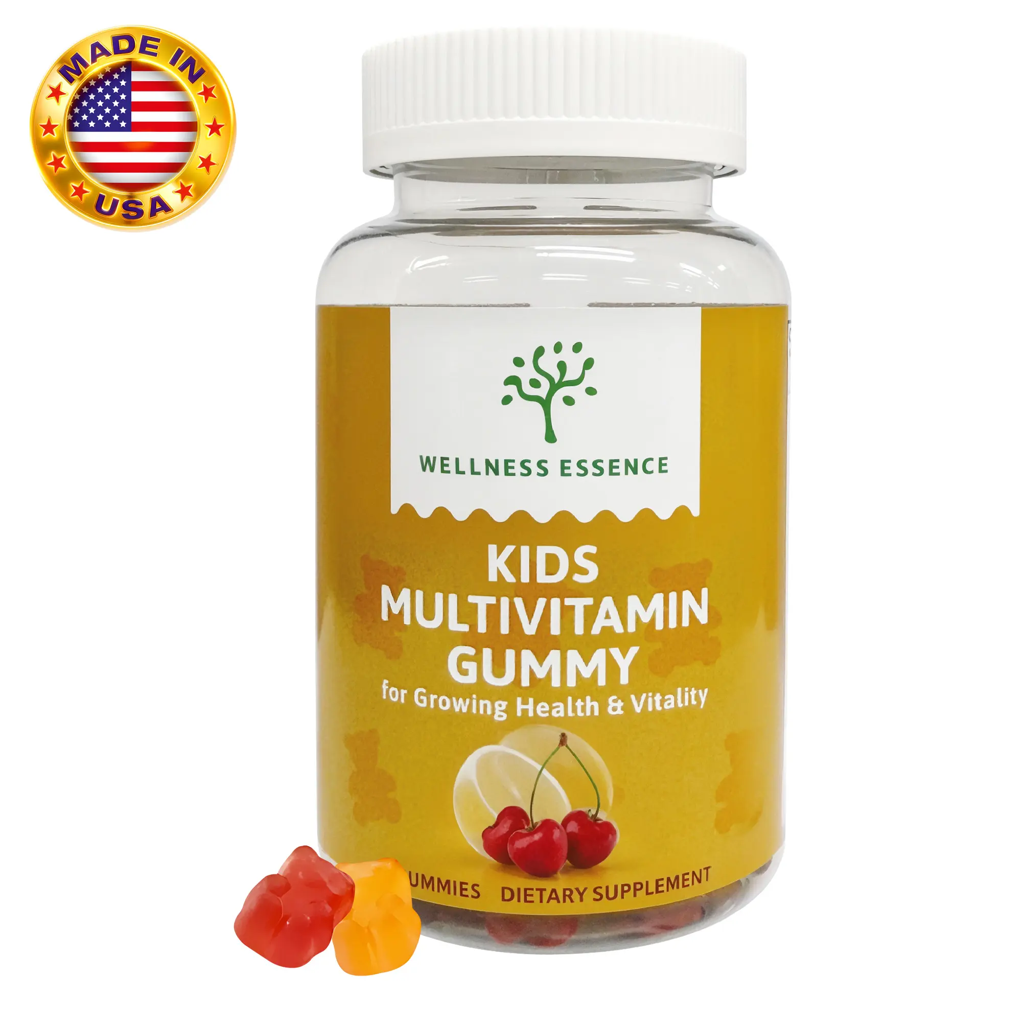[Exp August 2026]Kids Multivitamin Gummies - Sugar Free - for Ages 4+ Kids & Adults - with Vitamin A,C,D,E,B6, B12, Zinc - Immunity & Bone Health - Dietary Supplements - 45-Day Supply Healthcare Fitness Healthy Edible