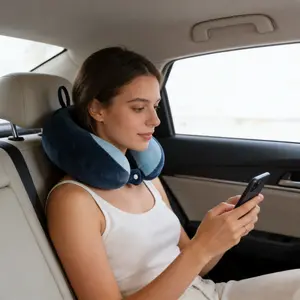 New Upgrade U-Shaped Neck Pillow, Travel Support Cushion, Relieves Fatigue, Ideal for Naps and Office Use, Single Piece