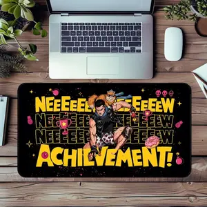 Dungeon Crawler Carl Desk Mat, Mongo Princess Donut Desperado Club New Achievement Designs, Sci-Fi Book Fan Gaming Mouse Pad, Large Deskmat for Laptop PC Setup, Bookish Merch Gift