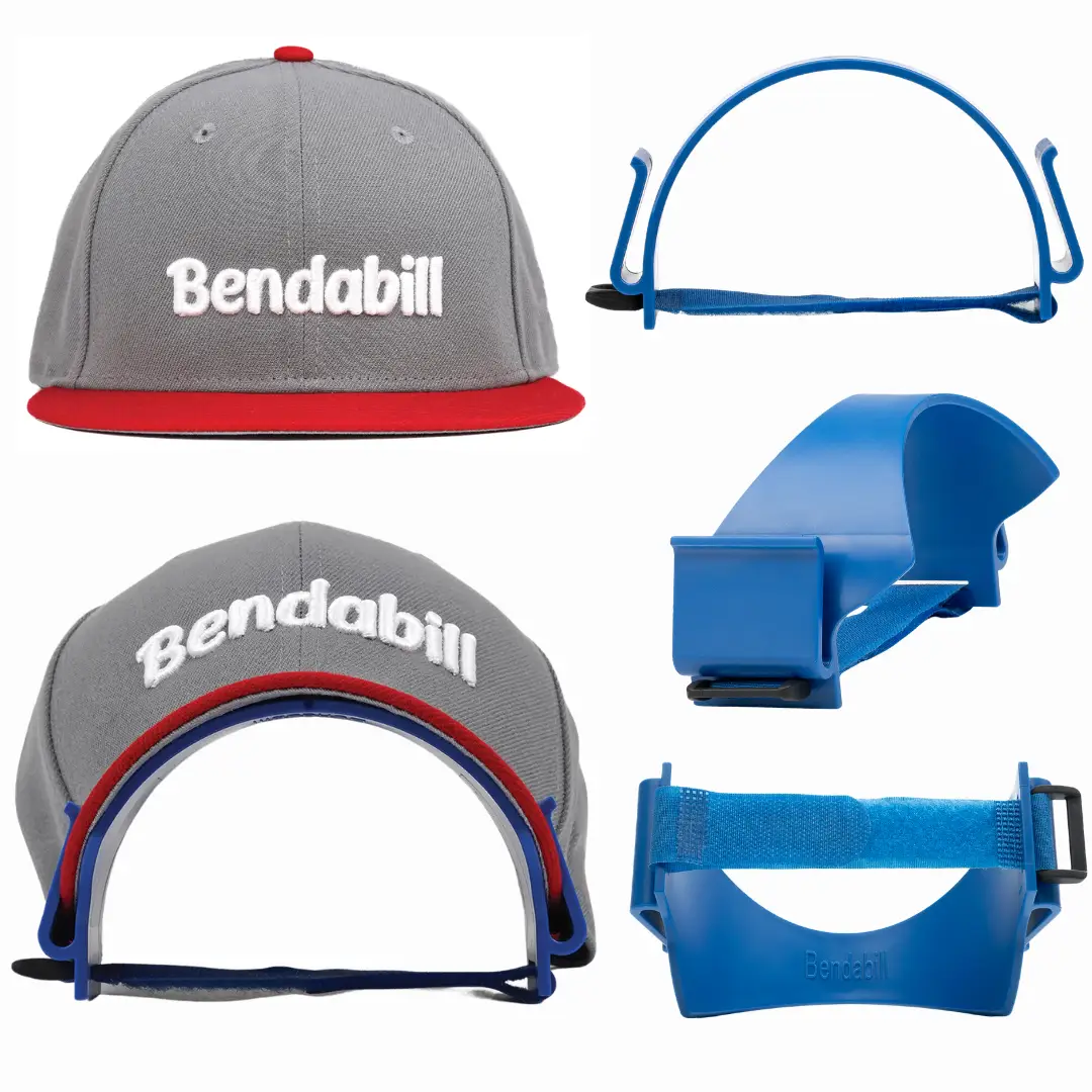 Bendabill Pro Hat Brim Bender - The Perfect Curve Guaranteed - Adjustable Shaper Fitted Hat Curving Band - PERFECT CURVE GUARANTEED