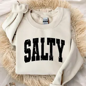 Cute Salty Sweatshirt, Retro Summer Sweatshirt, Beachy Sweatshirt, Salty Hoodie, Cute Beach Shirt, Vintage Summer Clothes, Beach Lover Gift