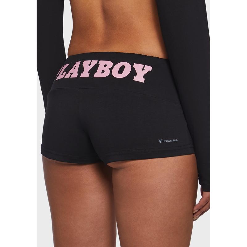 Playboy Mini Shorts - Black