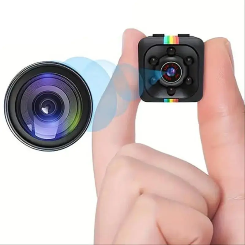 Portable Mini Camera, USB Rechargeable HD Video Recording Camera with Night Vision, Motion-Detection Camera for Home Security, Surveillance & Baby Mon