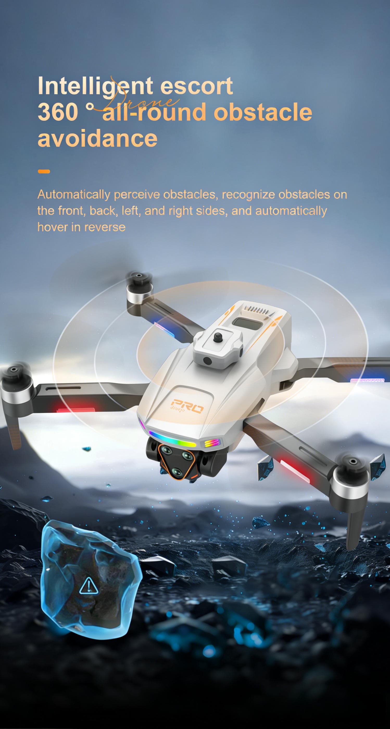 LF666PRO Drone with 4.5 inch independent dispaly  LCD Screen, Dual Camera & 50x Zoom | Optical Flow, Smart Obstacle Avoidance & Gesture Photo | RC Quadcopter for Beginners, Birthday Gift