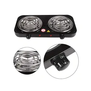 Portable Electric Camping Stove - 2000W Adjustable 5-Temperature Cooktop for Outdoor Cooking, BBQ & Coffee |   Compact Kitchen-Grade Design with Carry Case (Indoor/Outdoor Use)