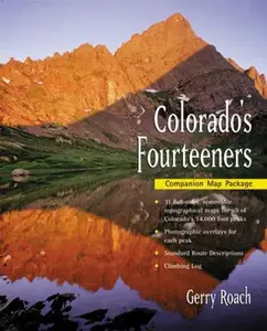 USED-Colorado's Fourteeners: Companion Map Package by Gerry Roach (Paperback)