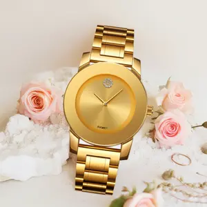Sleek Gold Women's Wristwatch |       Waterproof, Stainless Steel Band, Perfect  Everyday & Party Wear tiktokshopspringglowup