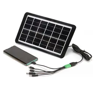 Portable Solar Charger with High Efficiency Crystal Silicon Battery, Fast Charging for Phone and Tablet, Outdoor Camping Hiking Wild Fishing