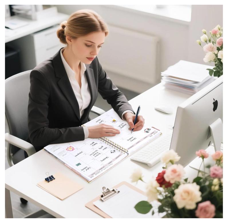 2026 Planner, Weekly & Monthly Appointment Book from Jan. 2026 - Dec. 2026, Work & Life Daily Hourly Planner with Time Slots, Agenda Organizer for Home School Office, Beige