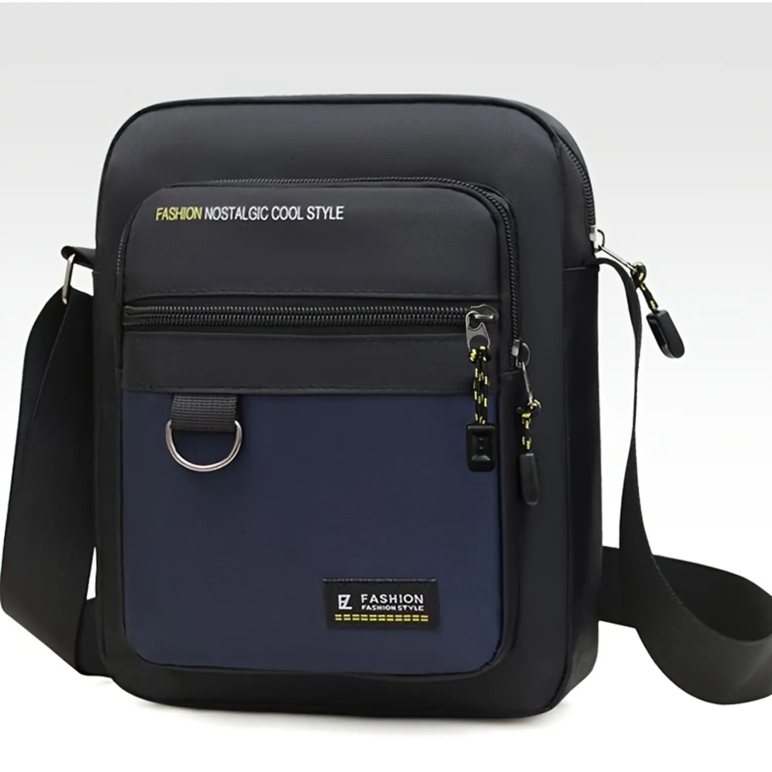 Mens Crossbody Bag Oxford Sling Bag Casual Shoulder Bag Travel Everyday Carry Lightweight Zipper Bag