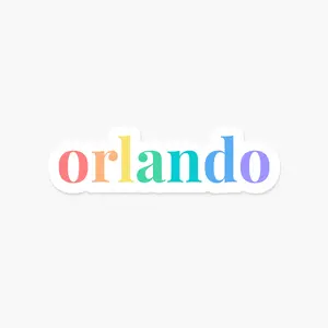 Orlando, Florida - Travel Themed Sticker