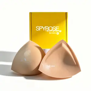SPYROSE Invisible Lift - Large Size Lift Inserts Sticky Bra Lightly Padded for Large Breasts Adhesive Lifting Bras for Big Cup Reusable, Sticky inserts suitable for strapless clothing, banquet dresses, Bridal, party gatherings Womenswear Outfit Seamless