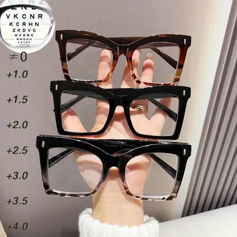 3 Pack Reading Glasses, Unisex Square Frame, PC Lens & Frame, Simple Daily Use, Ideal for Students, Women, Elderly, High Quality Eyewear, Reading Eyeglasses