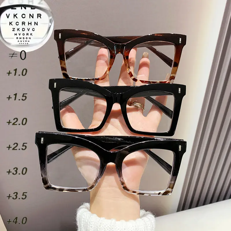 3 Pack Reading Glasses, Unisex Square Frame, PC Lens & Frame, Simple Daily Use, Ideal for Students, Women, Elderly, High Quality Eyewear
