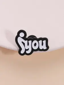 Cartoon Letter Design Brooch, Cute Clothes Badge for Men & Women, Enamel Pin Suitable for Backpacks, Jeans, Scarves, Hats Decoration