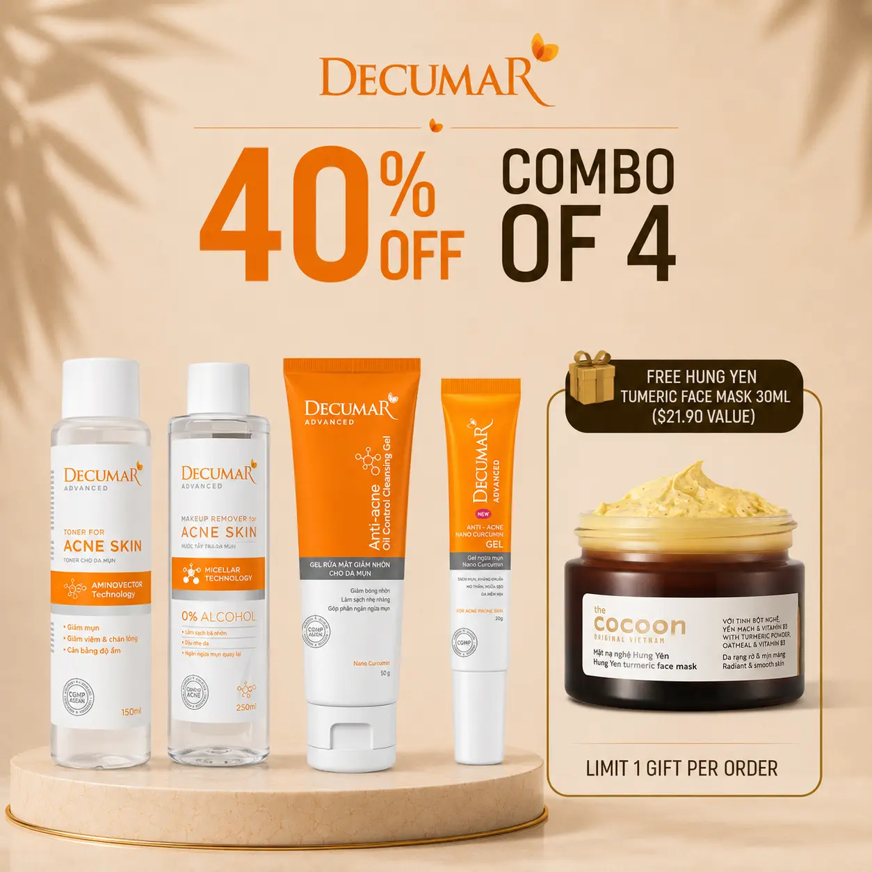 Decumar Clear Skin 4-Step Routine for Acne-Prone Skin