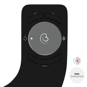 Boss Bidet Revolution Plus - Black Tokyo- Warm Water Toilet Bidet Attachment, Auto Shut Off, 3 Modes, Installs in 15 Min, Non-Electric