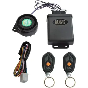 Motorcycle Security Alarm System with Remote Start Stop Engine, Super Waterproof Unit and High Voltage Protection