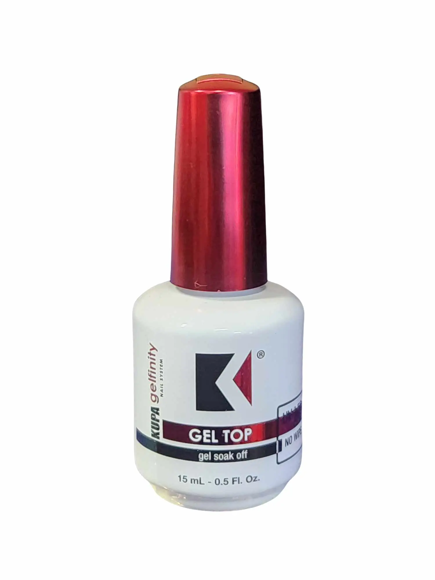 KUPA Gel Infinity No-Wipe Top Coat - Soak-Off UV LED Formula, Professional Nail Supplies for At-Home Gel Manicures & Ballerina Styles, 15ml, Gel Nails At Home