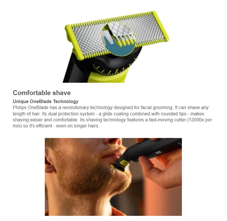 Philips Norelco OneBlade 360 Pro Hybrid Face & Body Electric Trimmer QP6542/70 Philips Norelco OneBlade 360 Pro Hybrid Face & Body Electric Trimmer QP6542/70