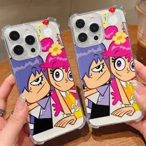 Cute Cartoon Hi Hi Puffy's AmiYumis Phone Case Suitable for iPhone 17 16e 16 15 14 13 12 11 Mini Pro Max Air X XR XSMAX 8 7 Plus Anti Fall Transparent Soft Back Cover