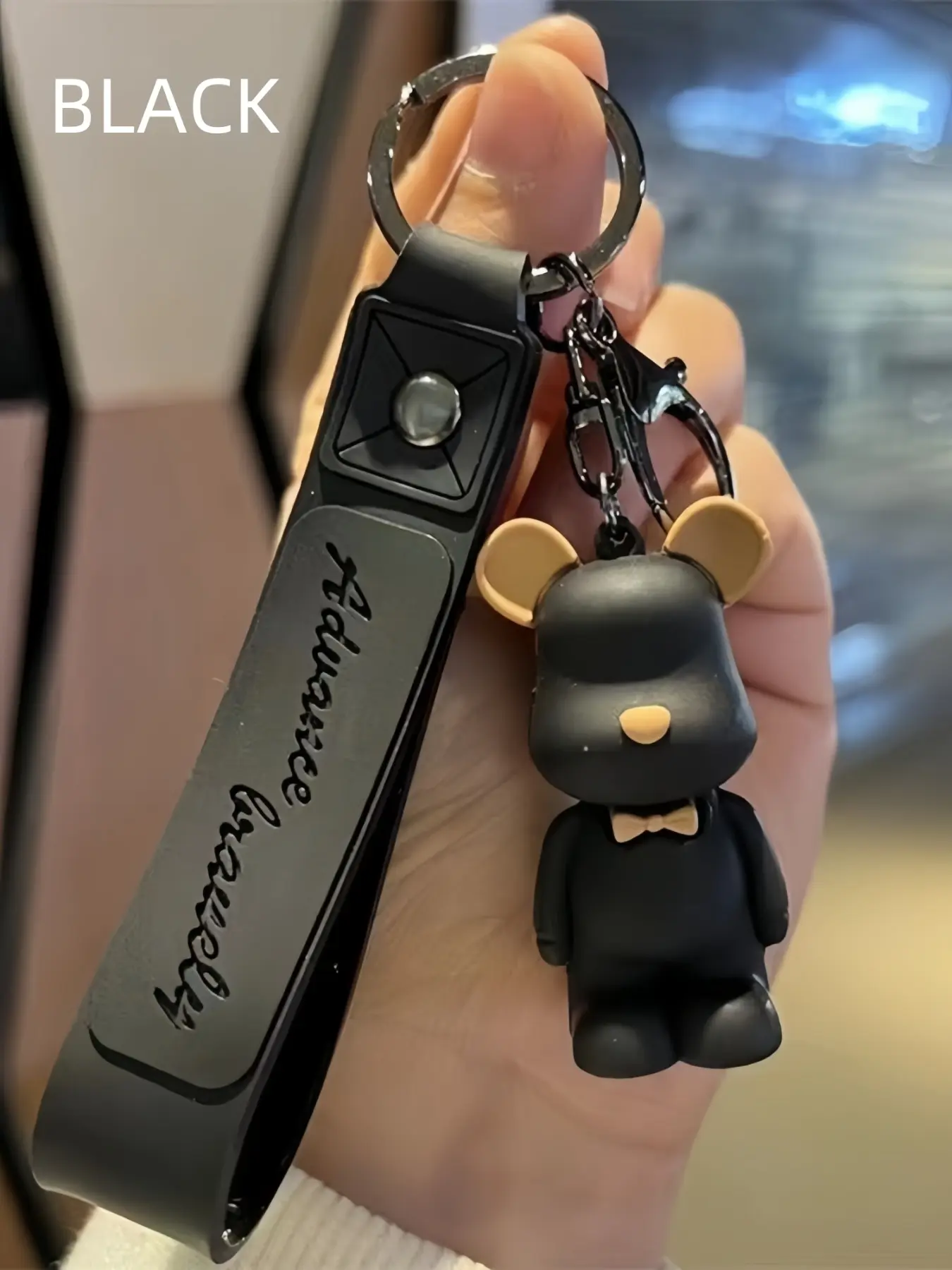 Bear Shaped Keychain, Cute Animal Design, Cute Bear Feature, Durable Material, Perfect Gift Idea, Fashion Accessory for All Seasons, Soft Doll Keychain, Teddy Bear Keychain, Aesthetic Keychain, Cute Keychains