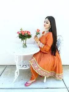 Marigold Dress, Pakistani formal dress