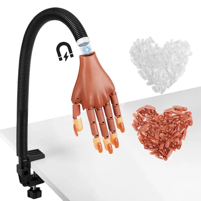 practice hand with 200pcs tips