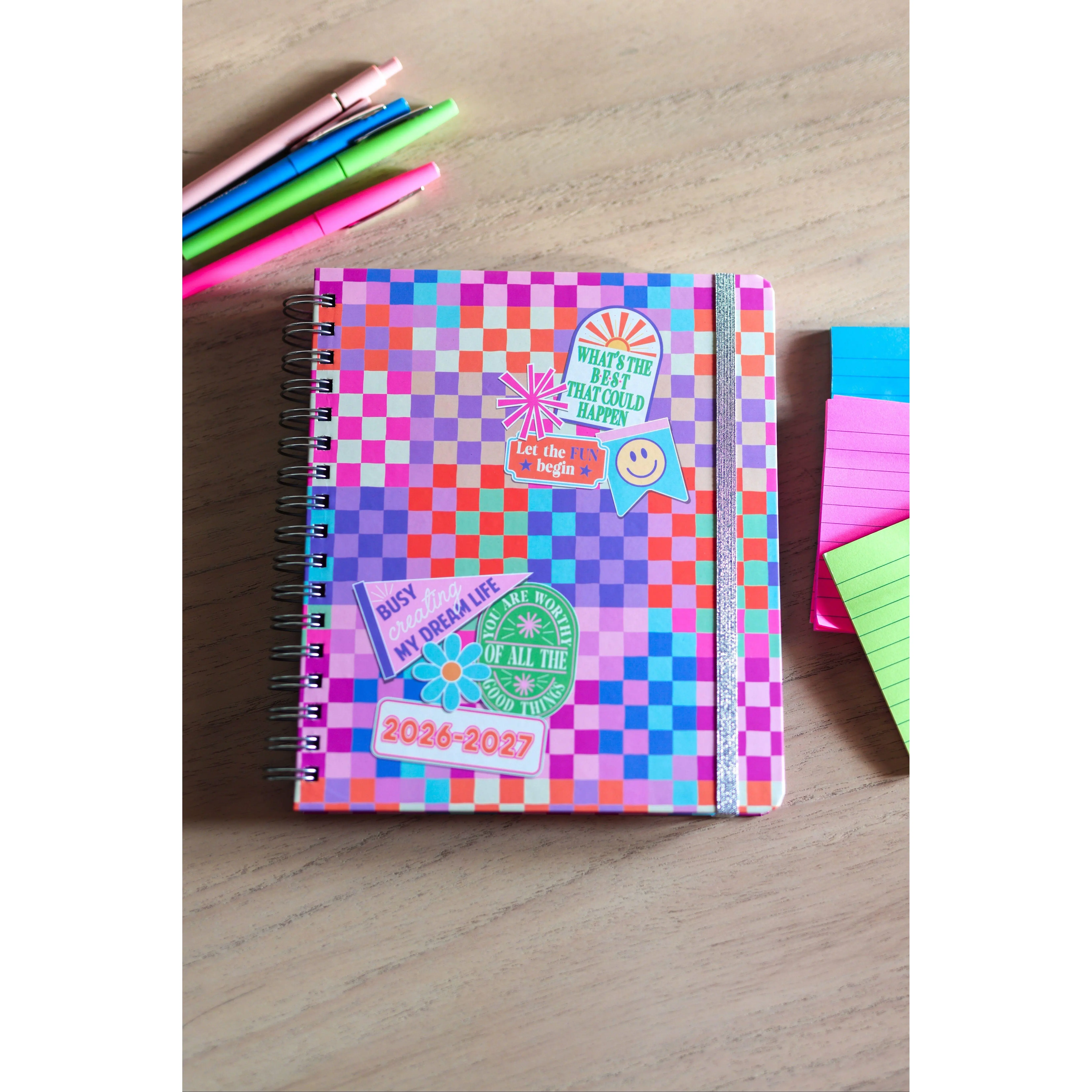 Planner - Happy Checkered Planner - Happy Checkered