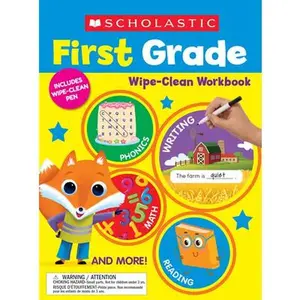 Scholastic First Grade Wipe-Clean Workbook -- Scholastic Teaching Resources - Paperback