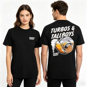 🔥 TikTok Shop Deals| Wrenchworkz Turbos & Tallboys Graphic Tee🏎️ Vintage Streetwear Unisex Y2K T-Shirt, 100% Breathable Soft Cotton Made in USA, Perfect Diesel Lovers Merch & Guys Gift🌴