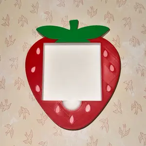 Strawberry 3d printed post-it holder, sticky note holder