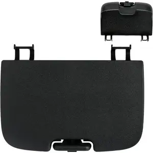 Overhead Console Sunglasses Holder Bin Door Compatible with Ford Super Duty F250 F350 F450 F550 Truck Replaces 4C3Z7811586CAA Roof Sunglass Storage Box Lid (Black)