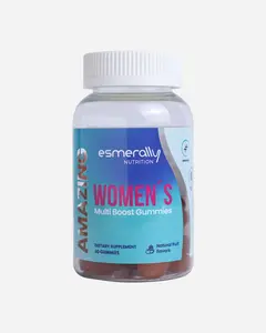 Esmerally Women's Multivitamin Gummies - 60 Multivitamin Gummies - Natural Fruit Flavor - Gluten Free & Non GMO Dietary