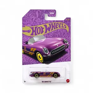 Hot Wheels Pearl & Chrome 2025 57th Anniversary 1955 Corvette Vehicle #4