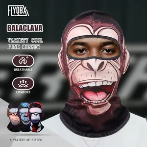 Unisex Fashion Animal Cool Monkey Gorilla Head Cover, Street Style Thin Breathable Balaclava Full Face Sun Protection Mask