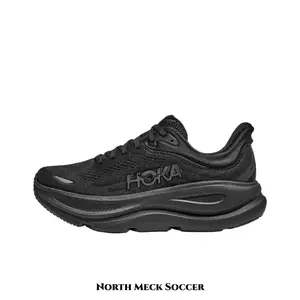 Unisex Triple Black Breathable Engineered Mesh Running Shoes Curved Double Layer Chunky Cushion Midsole Anti Slip Durable Outsole Padded Heel Collar Long Distance Training Daily Jogging Casual Athletic Footwear Complete Original Shoe Box