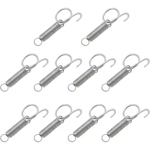 10pcs Spring Latch Hook for Cat Bird Rabbit Cages Compatible with Large Bird Parrot Cat