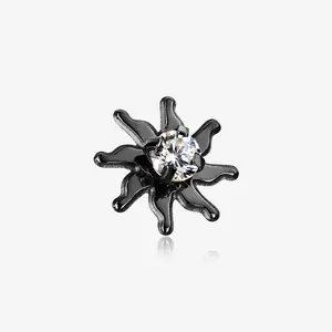 Blackline Blazing Sun Sparkle Dermal Anchor Top