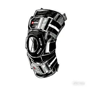 Sports Steel Plate Knee Support with Dual Metal Side Stabilizers - Suitable for Basketball and Hiking